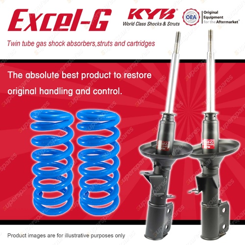 Front KYB EXCEL-G Shock Absorbers + Raised Coil Springs for HOLDEN Adventra VYII