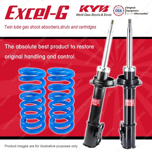 Front KYB EXCEL-G Shock Absorbers + Raised Coil Springs for HOLDEN Apollo JM JP