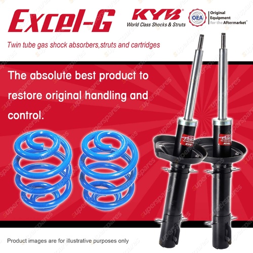 Front KYB EXCEL-G Shocks Sport Low Coil Springs for VOLKSWAGEN Golf MkIV