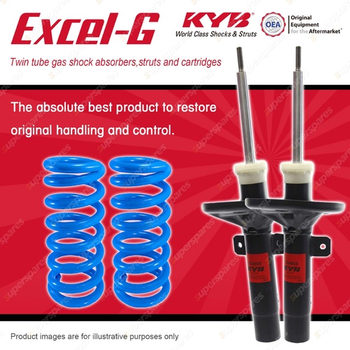 Front KYB EXCEL-G Shock Absorbers + Raised Coil Springs for FORD Mondeo HA HB