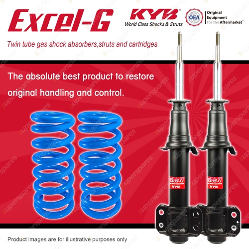 Front KYB EXCEL-G Shock Absorbers + STD Coil Springs for FORD Territory SY SYII