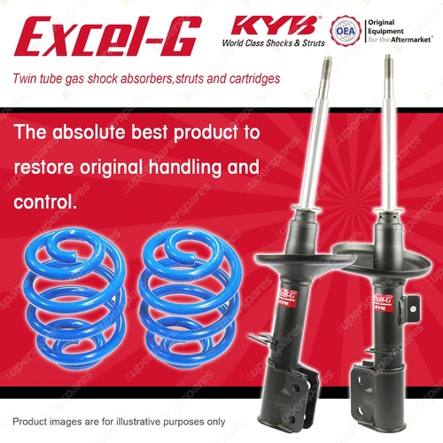 Front KYB EXCEL-G Shocks Raised Coil for HOLDEN Commodore VZ Statesman WL