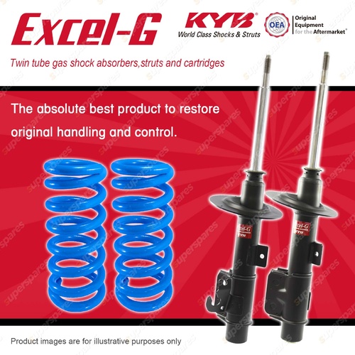 Front KYB EXCEL-G Shocks Coil Springs for HOLDEN Commodore VE Statesman WM