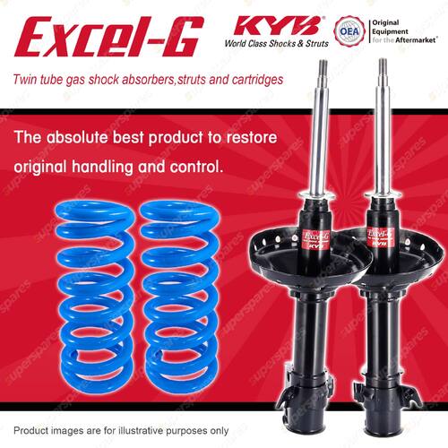 Front KYB EXCEL-G Shock Absorbers + STD Coil Springs for SUBARU Forester SH9