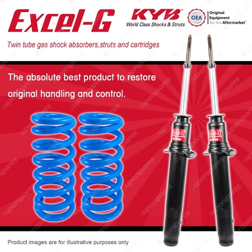 Front KYB EXCEL-G Shock Absorbers + STD Coil Springs for MITSUBISHI Galant HJ