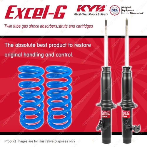 Front KYB EXCEL-G Shock Absorbers + Standard Coil Springs for HONDA Accord CD5