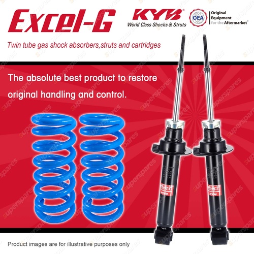 Front KYB EXCEL-G Shock Absorbers + Raised Coil Springs for MITSUBISHI Pajero NP
