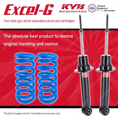 Front KYB EXCEL-G Shocks HD Raised Coil Springs for MITSUBISHI Pajero NT NW