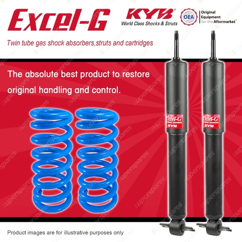 Front KYB EXCEL-G Shock Absorbers + Raised Coil Springs for MAZDA E2200