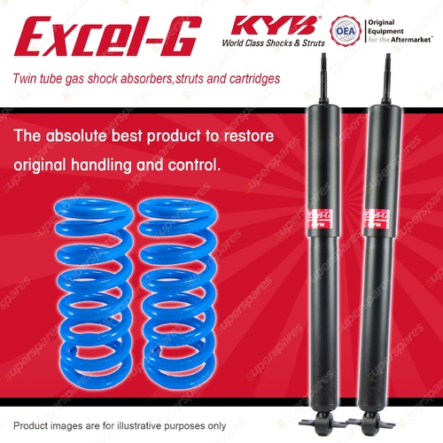 Front KYB EXCEL-G Shocks Raised Coil Springs for JEEP Grand Cherokee WG WJ