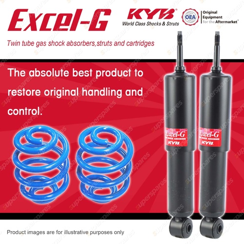 Front KYB EXCEL-G Shocks Sport Low Coil Springs for MITSUBISHI Triton MK FWD