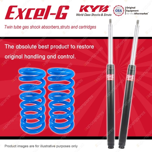 Front KYB EXCEL-G Shock Absorbers + Standard Coil Springs for MAZDA 808 RX3