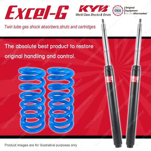 Front KYB EXCEL-G Shock Absorbers + Standard Coil Springs for NISSAN 200B