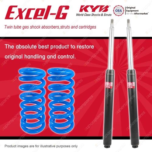 Front KYB EXCEL-G Shock Absorbers + Standard Coil Springs for TOYOTA Supra MA61