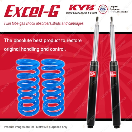 Front KYB EXCEL-G Shock Absorbers + Standard Coil Springs for NISSAN Pintara R31