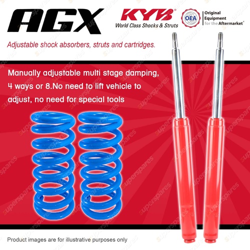 Front KYB AGX PERFORMANCE Shock Absorbers Coil Springs for TOYOTA Celica ST204R