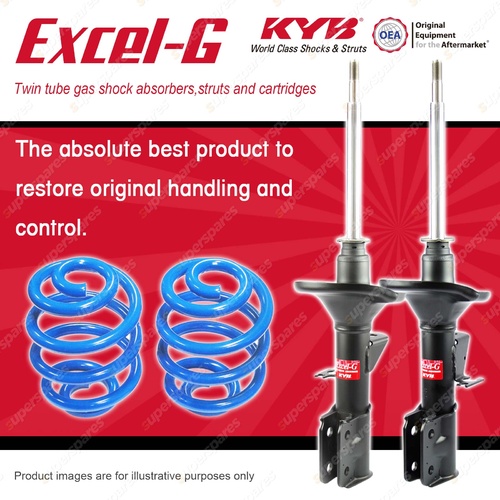 Front KYB EXCEL-G Shocks Raised Coil Springs for HOLDEN Statesman VR VS WH WK