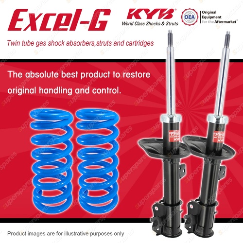 Front KYB EXCEL-G Shock Absorbers STD Coil Springs for HOLDEN Commodore VE FWD