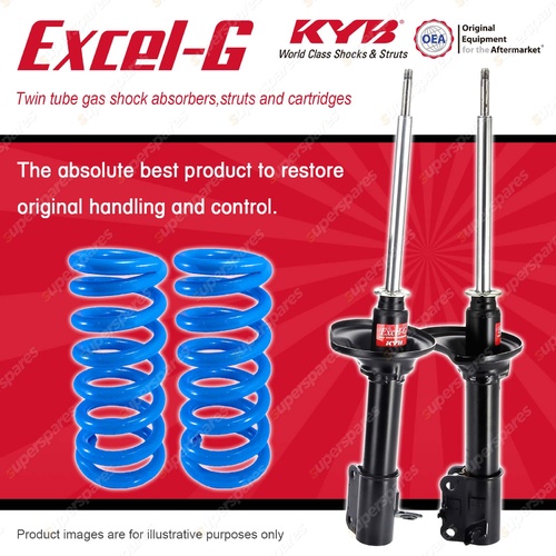 Rear KYB EXCEL-G Shock Absorbers + Standard Coil Springs for FORD Laser KF KH