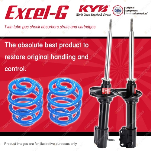 Rear KYB EXCEL-G Shock Absorbers + Super Low Coil Springs for MAZDA 323 BG BG