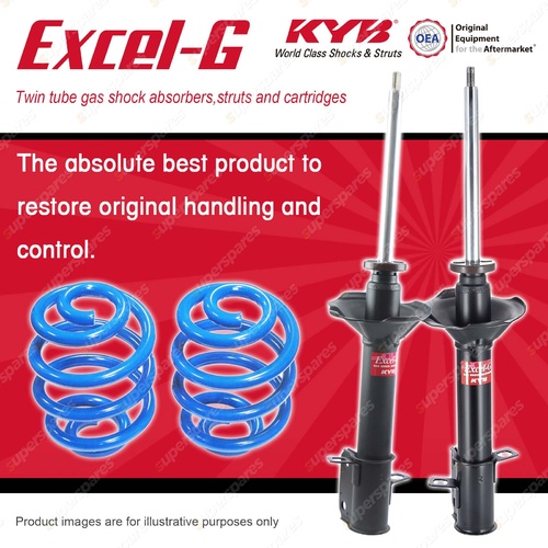 Rear KYB EXCEL-G Shocks Sport Low Coil Springs for DAIHATSU Applause A101