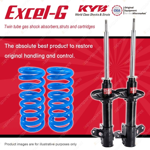 Rear KYB EXCEL-G Shock Absorbers STD Coil Springs for FORD Laser KJ