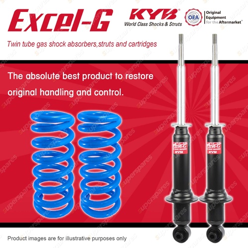 Rear KYB EXCEL-G Shocks Coil Springs for HOLDEN Commodore VE Statesman WM