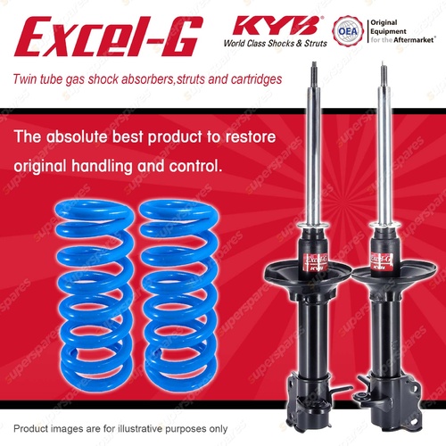 Rear KYB EXCEL-G Shock Absorbers + Raised Coil for NISSAN Pulsar N14