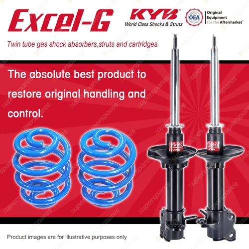 Rear KYB EXCEL-G Shock Absorbers + Super Low Coil Springs for NISSAN Pulsar N14