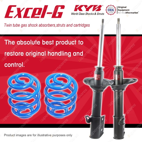 Rear KYB EXCEL-G Shock Absorbers + Sport Low Coil Springs for SUBARU Liberty BC7