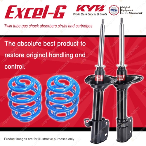 Rear KYB EXCEL-G Shock Absorbers + Sport Low Coil Springs for SUBARU Liberty BC