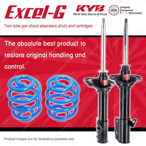 Rear KYB EXCEL-G Shock Absorbers + Sport Low Coil Springs for SUBARU Liberty BG7