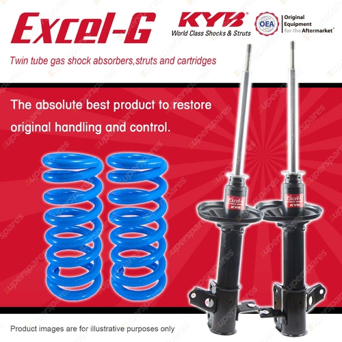 Rear KYB EXCEL-G Shock Absorbers + Standard Coil Springs for MAZDA 323 BA