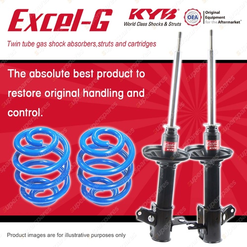 Rear KYB EXCEL-G Shock Absorbers + Super Low Coil Springs for MAZDA 323 BA