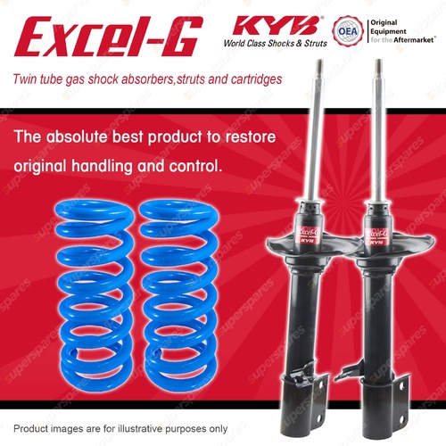 Rear KYB EXCEL-G Shock Absorbers Raised Coil for SUBARU Liberty BC6 BF6