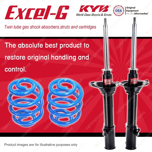 Rear KYB EXCEL-G Shock Absorbers Super Low Coil Springs for SUBARU Forester SF5