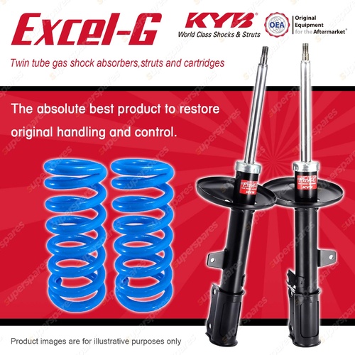 Rear KYB EXCEL-G Shock Absorbers Raised Coil Springs for LEXUS ES300 MCV20 MCV21