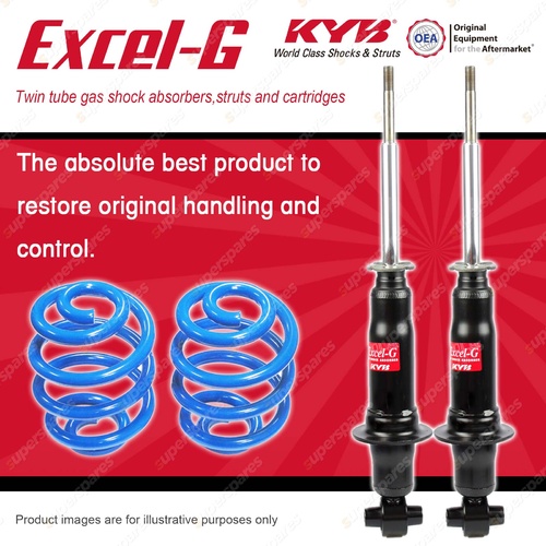 Rear KYB EXCEL-G Shocks Super Low Coil Springs for HOLDEN Commodore VE FWD