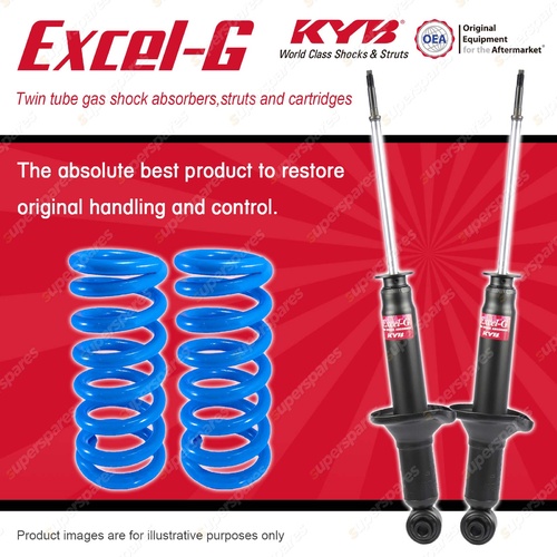 Rear KYB EXCEL-G Shock Absorbers + Raised Coil Springs for MAZDA RX2