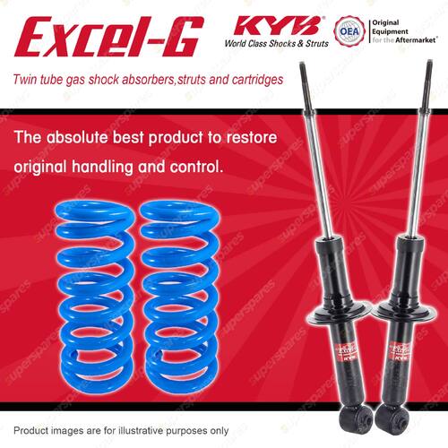 Rear KYB EXCEL-G Shock Absorbers + STD Coil Springs for MITSUBISHI Galant HG HH