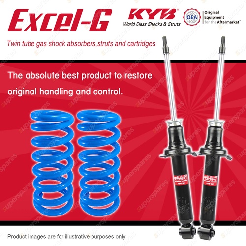 Rear KYB EXCEL-G Shock Absorbers + STD Coil Springs for TOYOTA Cressida MX83R