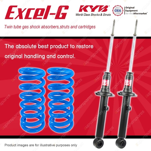 Rear KYB EXCEL-G Shock Absorbers + STD Coil Springs for MITSUBISHI Galant HH