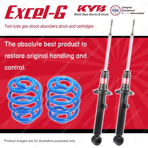 Rear KYB EXCEL-G Shock Absorbers Super Low Coil Springs for MITSUBISHI Galant HH