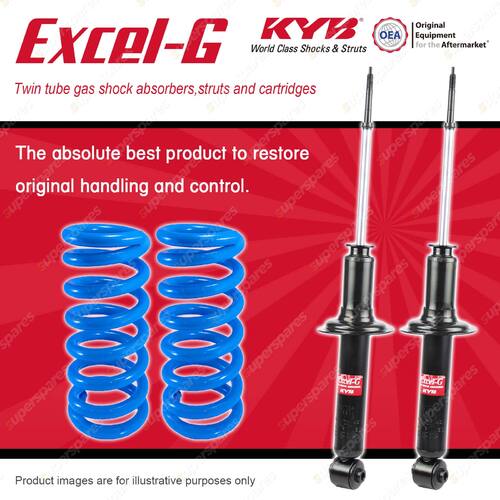 Rear KYB EXCEL-G Shocks + Coil Springs for MITSUBISHI Magna TR TS Verada KR KS