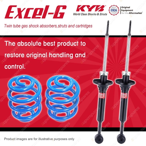 Rear KYB EXCEL-G Shocks Sport Low Coil Springs for FORD Festiva WB WD WF