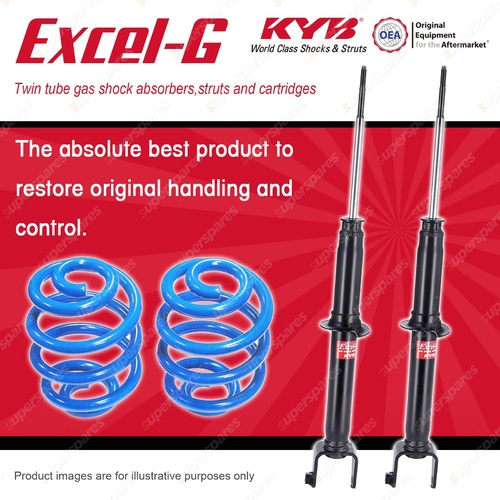 Rear KYB EXCEL-G Shock Absorbers + Super Low Coil Springs for HONDA Prelude BB2