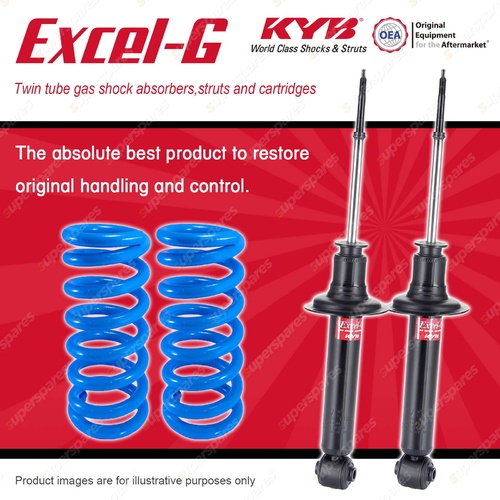 Rear KYB EXCEL-G Shock Absorbers + Raised Coil Springs for HYUNDAI Sonata Y3