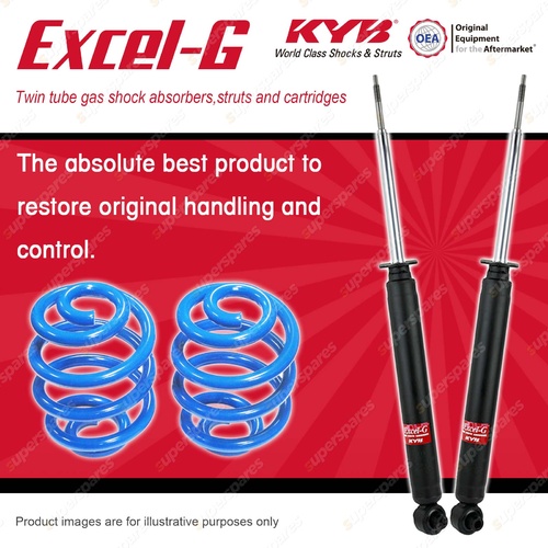 Rear KYB EXCEL-G Shocks Sport Low Coil Springs for PEUGEOT 406 LFY P8C RFV