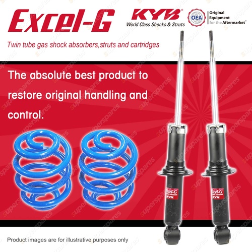 Rear KYB EXCEL-G Shock Absorbers + Sport Low Coil Springs for MITSUBISHI 380 DB