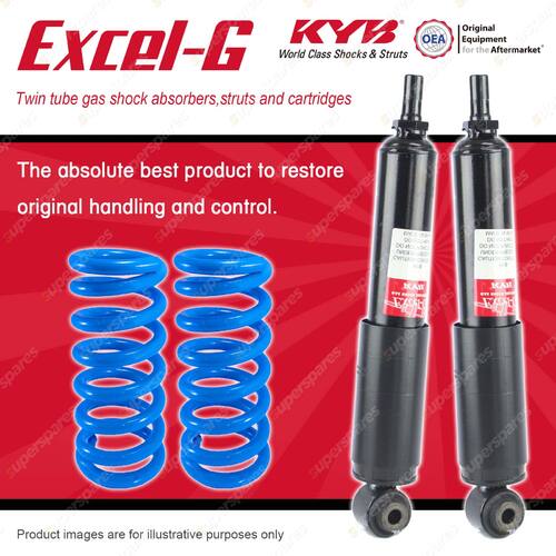 Rear KYB EXCEL-G Shock Absorbers STD Coil Springs for VOLKSWAGEN Transporter T4